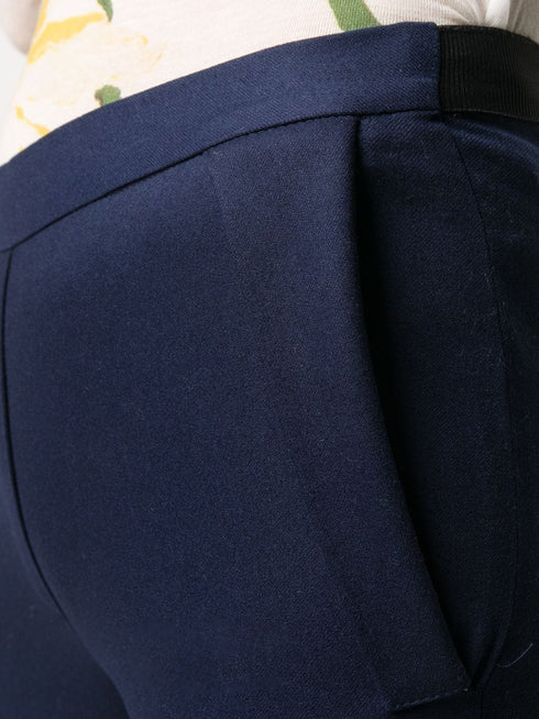 pantalones slim de punto